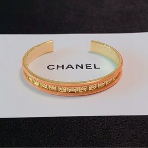 Stylish Gold and Orange Bracelet